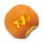 Orange sticker badges 213 Icon